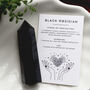 Black Obsidian Crystal Tower With Optional Mini, thumbnail 5 of 11