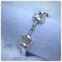 Personalised Sterling Silver Snaffle Bangle, thumbnail 11 of 12