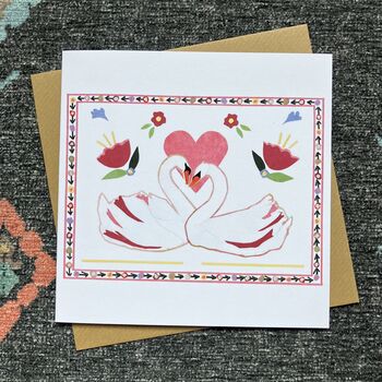 Love Birds Romantic Greetings Card, 3 of 4