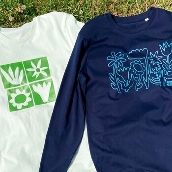 Abstract Long Sleeve Floral T Shirt, 3 of 3