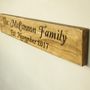 Family Name And Date Wooden Sign, thumbnail 5 of 5
