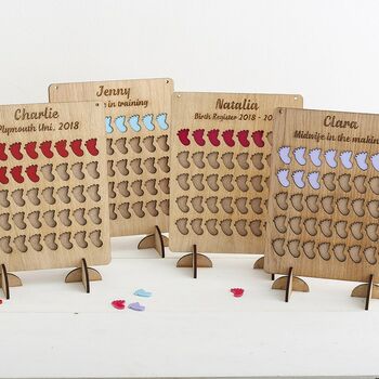 Student Midwife Personalised Delivery Counting Board, 3 of 6