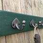 Hand Crafted Gardeners Wooden Hook Rack, thumbnail 2 of 5