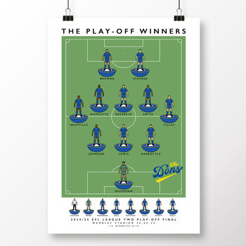 Afc Wimbledon The Play Off Winners 2025 Poster, 2 of 6