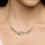 Gold And Turquoise Necklace, thumbnail 2 of 10