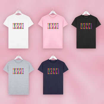 Rainbow Love T Shirt, 4 of 6
