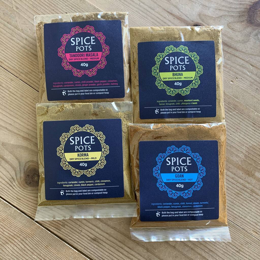 spice pots letterbox curry kit by spice pots