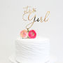 'It's A Girl' Cake Topper, thumbnail 2 of 2