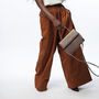 Nude Nappa Leather Crossbody Handbag With Strap, thumbnail 3 of 12