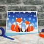 'Foxes' Personalised Christmas Card From Children, thumbnail 4 of 4