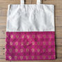 Colourful Half Sari Cotton Tote Bags, Fair Trade Shopping Bag Handmade In India, thumbnail 12 of 12
