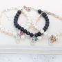 Personalised Pearl, Tag Charm And Birthstone Bracelet, thumbnail 5 of 11
