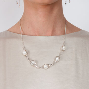 Couture Pearl Silver Necklace, 2 of 5