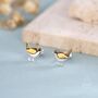 Sterling Silver Tiny Wren Bird Stud Earrings Earrings, thumbnail 1 of 11