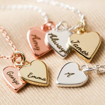 Personalised Family Names Heart Necklace, 2 of 12