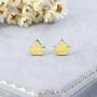 Sterling Silver Maple Leaf Stud Earrings, thumbnail 9 of 12