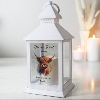 Personalised Highland Cow LED Lantern, 4 of 6