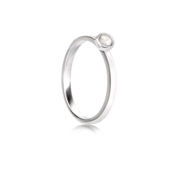 Birthstone Stackable Rings In Sterling Silver, 4 of 11