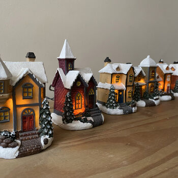 Christmas Village Scene For Windowsills Or Mantlepieces, 7 of 9