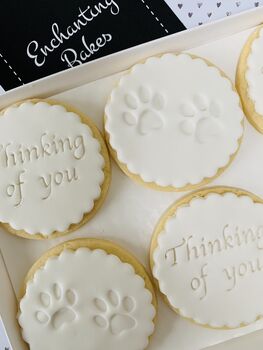 Thinking Of You Pet Loss Bereavement Biscuit Gift Box, 7 of 7