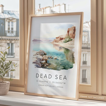 Jordan Travel Print Of The Dead Sea, 3 of 7