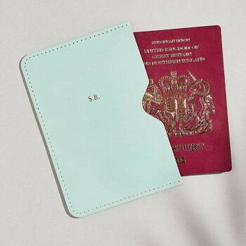 Personalised Leather Passport Holder, 5 of 8