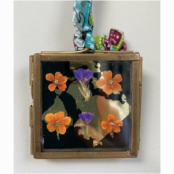 Mini Gilded Mixed Pressed Flower Frame, 6 of 11