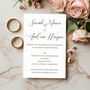 Script Wedding Invitations Pack Of 10 Including Envelopes, thumbnail 3 of 6