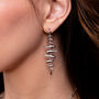 925 Sterling Silver Shard Statement Drop Earrings, thumbnail 2 of 2