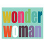 Mini Glittery Wonder Woman Card, thumbnail 2 of 4