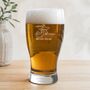 80th Birthday Gift Shooting Star Engraved Pint Glass, thumbnail 3 of 11