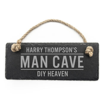 Personalised Slate Man Cave Sign, 4 of 5