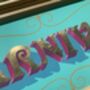 'Carnival' Gold Leaf Typography Wall Art Sign, thumbnail 10 of 11