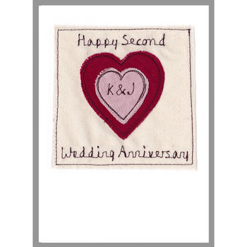 Personalised Heart Anniversary Or Valentines Day Card, 10 of 12