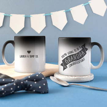 Personalised 'Grandpa To Be' Secret Colour Changing Mug, 3 of 9