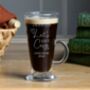 Personalised Get Cosy Latte Glass, thumbnail 3 of 3