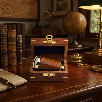 Personalised The Westminster Brass And Wood Telescope, 9 of 10