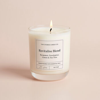 Revitalise Essential Oil Aromatherapy Soy Wax Candle, 2 of 5
