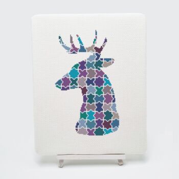 Jigsaw Deer Cross Stitch Kit, 2 of 8