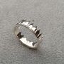 Personalised Sterling Silver Crown Ring, thumbnail 6 of 12