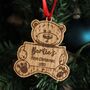Baby 1st Christmas Ornament,1st Christmas Wooden Bauble, thumbnail 1 of 3