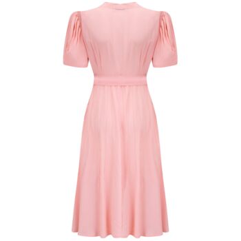 Nancy Dress In Blossom Pink Vintage 1940s Style, 2 of 3