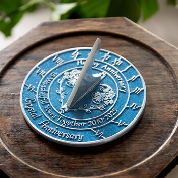 15th Crystal Anniversary Sundial Gift Celebration Present, 9 of 10