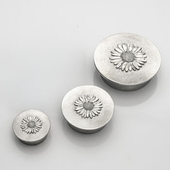 Daisy Cast Pewter Trinket Box, 2 of 7