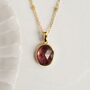 Dainty Gold Plated Amethyst Gemstone Necklace Pendant, thumbnail 1 of 4