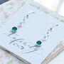 Sterling Silver Infinity Birthstone Earrings, thumbnail 5 of 11