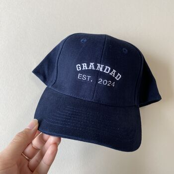 Personalised Name Est. Year Cap, 3 of 6