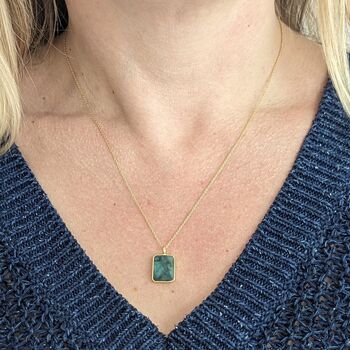 The Rectangle Emerald Necklace, 4 of 10