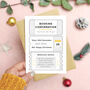 Personalised Christmas Booking Confirmation Card, thumbnail 2 of 9