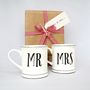 Set Of Mr And Mrs Mugs ~ Boxed And Gift Wrapped, thumbnail 1 of 5